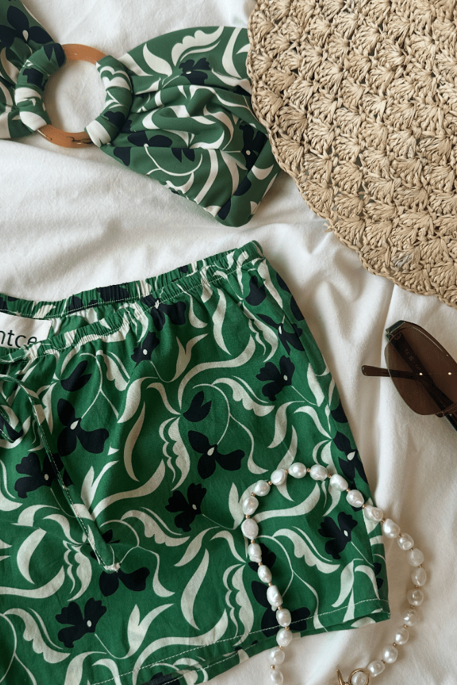 Low Rise Drawstring Short | Veronica Floral