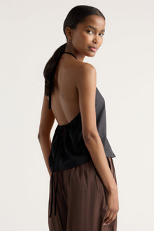 Isilda | Vesna Organic Cotton V-Neck Halter Top in Size Extra Small
