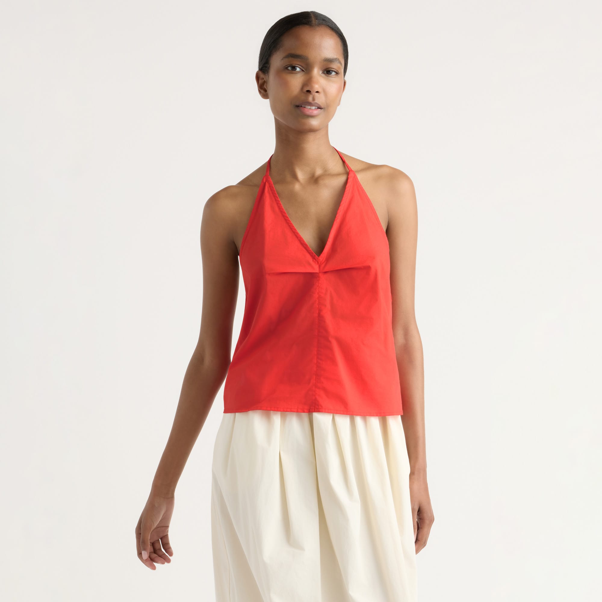 Isilda | Vesna Organic Cotton V-Neck Halter Top in Size Extra Small
