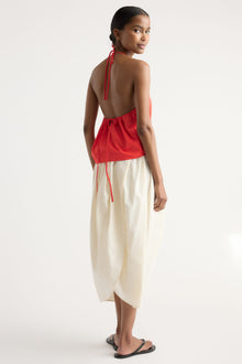 Isilda | Vesna Organic Cotton V-Neck Halter Top in Size Extra Small