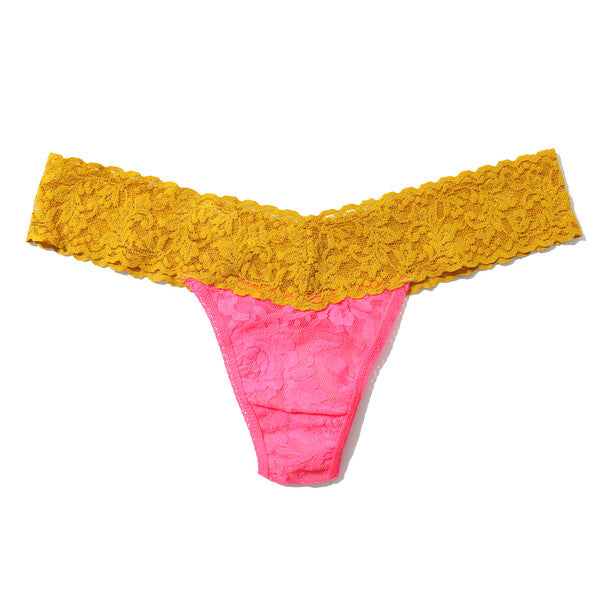 Signature Lace Low Rise Thong | Tpun/Topy