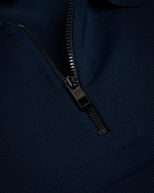 Men | Daldin Short Sleeve Rayon Zip Polo | Navy