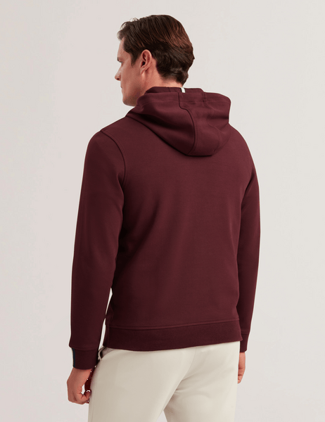 Men | Drotow Long Sleeve Regular Branded Hood | Red