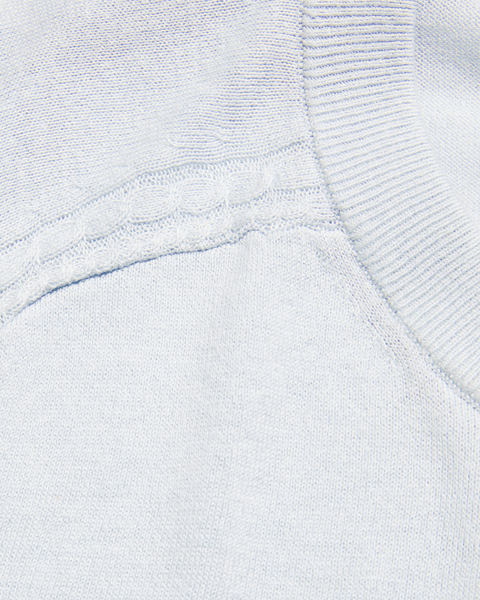 Men | Long Sleeve Regular Silk Blend Cre | Light Blue