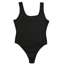Square Neck Bodysuit | Black