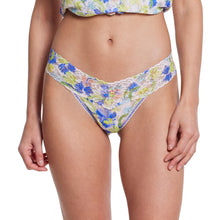 Signature Lace Low Rise Thong | Brush Strokes