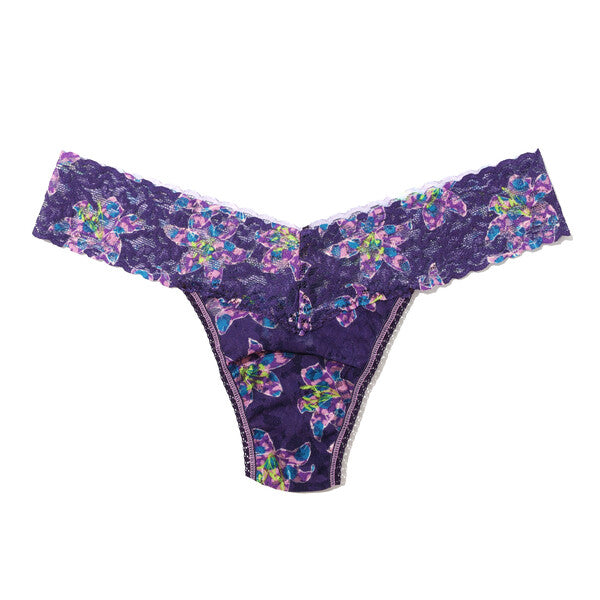 Signature Lace Low Rise Thong | Fleurs Por Moi