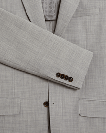 Men | Classic Wool Suit Jacket | Light Pastel Grey (V2)