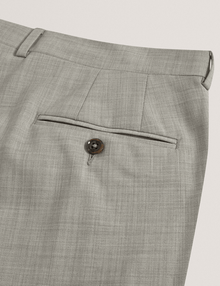 Men | Classic Wool Suit Trouser | Light Pastel Grey (V2)
