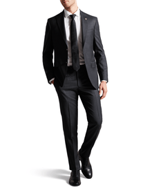 Men | Classic Wool Suit Trouser | Charcoal