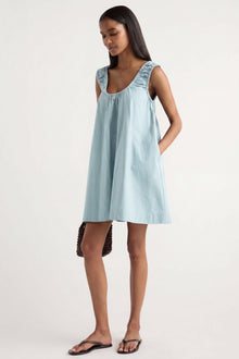 Isilda | Winnie Organic Cotton U-Neck Mini Dress in Size Extra Small