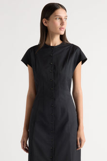 Karolina | Zarine Sculpted Button Dress in Size Extra Small
